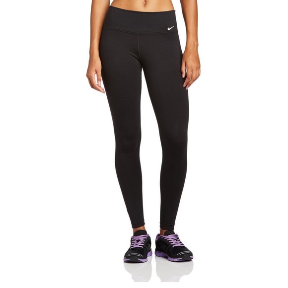 Nike Black Dri - Fit Full Length Leggings - Picture 1 of 6